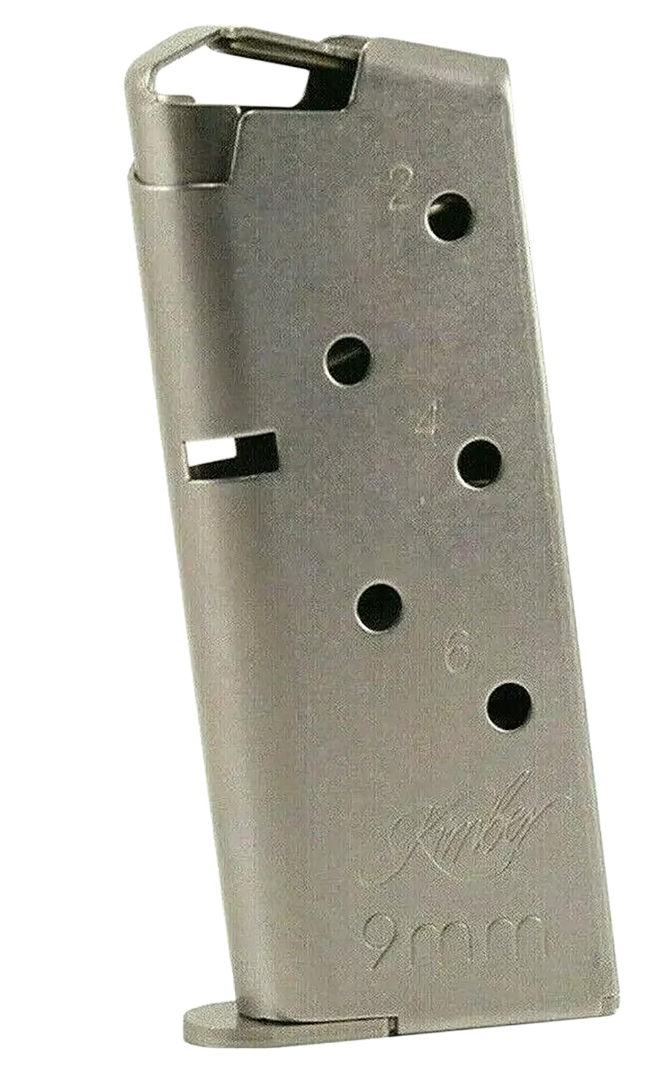 Kimber Mfg.,inc 1200846A Micro 9 Flush Fit 6rd 9mm Silver Stainless Steel