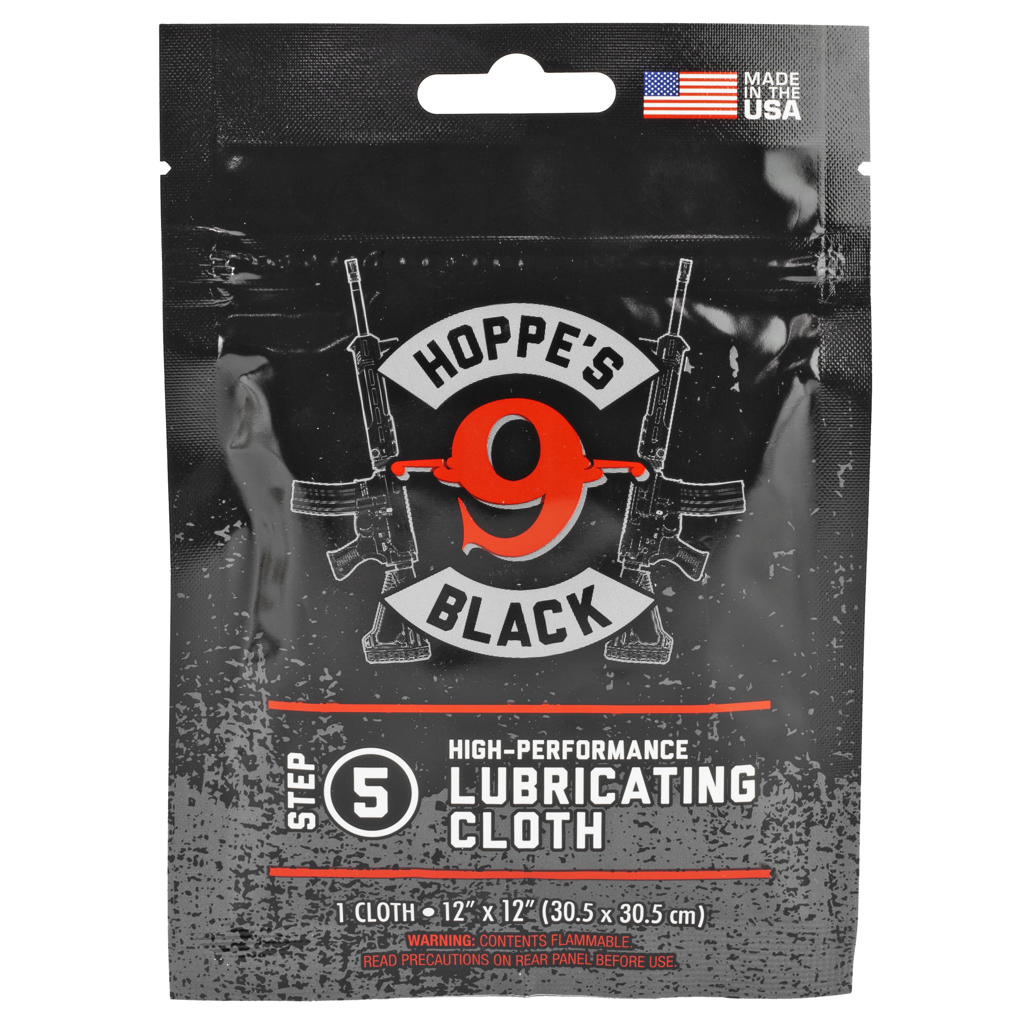 Hoppe's Black Lubricating Cloth - 11" x 14" Treated with Hoppe's Black Oil