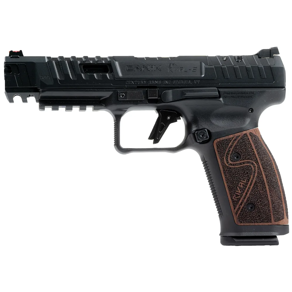 Canik SFx Rival-S 9mm 5" Black Optic Ready 18+1 Rosewood Grip Pistol