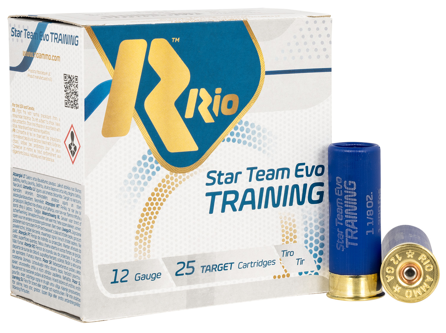Rio Star Team EVO 12GA 2.75" 1 1/8oz #7.5 Shot 25rd Box