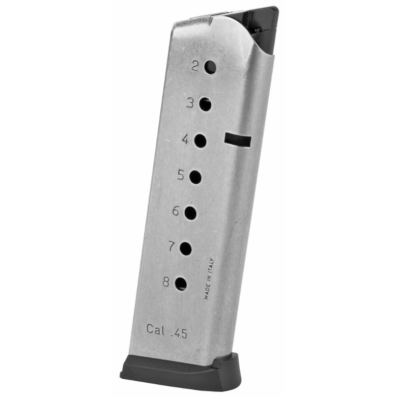 Mec-Gar 1911 45ACP 8 Round Stainless Magazine