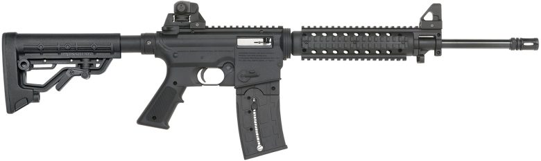 Mossberg 37209 715 Tactical Full Size 22 LR 25+1 16.25" Matte Blued Steel Barrel, Black Picatinny Rail Receiver, Black A2 Adjustable Synthetic Stock, Black Polymer Grip, Right Hand
