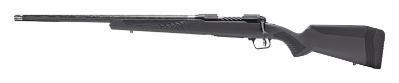 Savage Arms 57718 110 UltraLite Full Size 300 WSM 2+1 24" Carbon Fiber Threaded Barrel, Black Melonite Drilled & Tapped Stainless Steel Receiver, Adj AccuStock Matte Gray Synthetic Stock, Left Hand