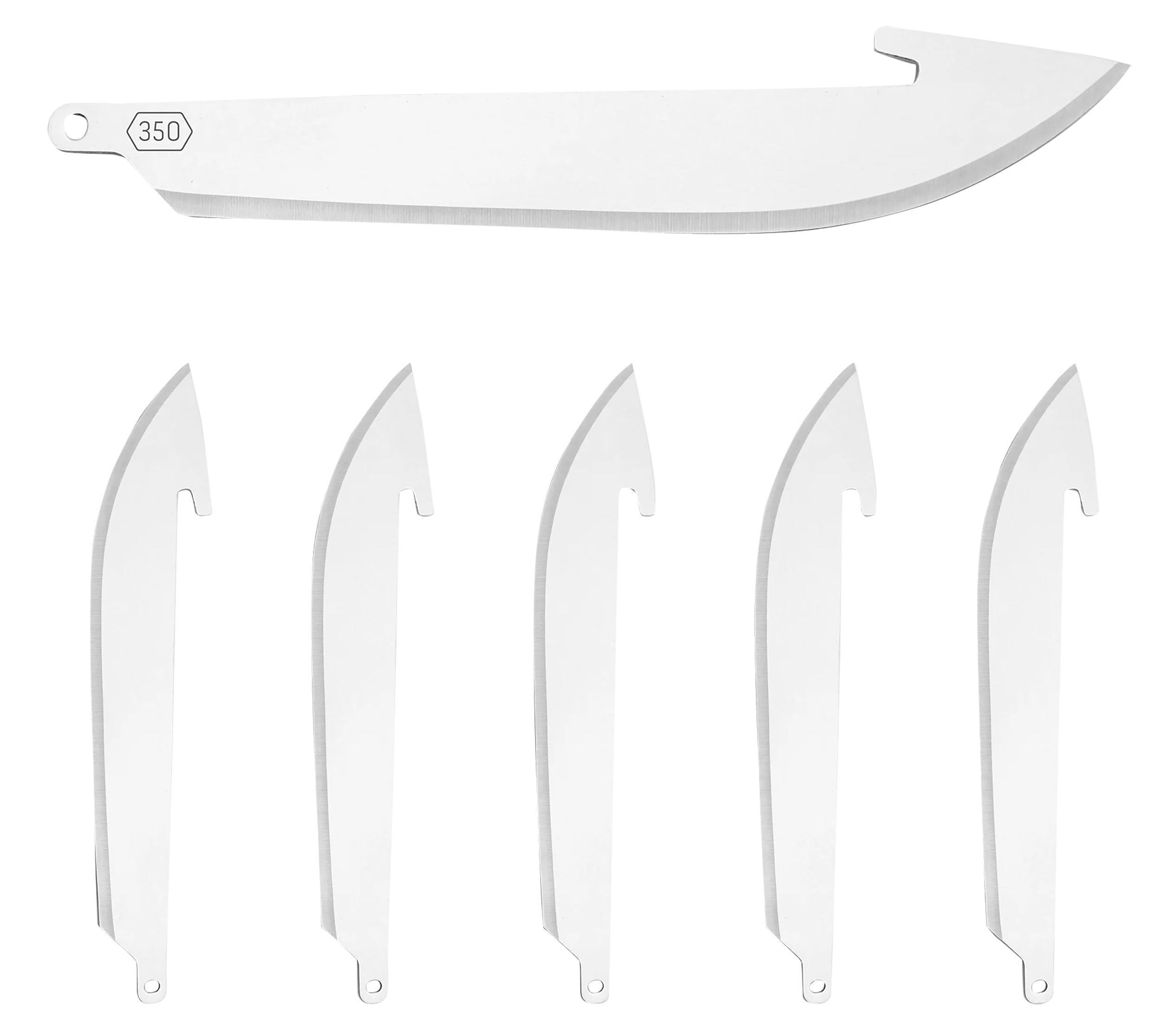Outdoor Edge RazorLite Drop Point Replacement Blades 3.5" (6-Pack) - image 4 of 8