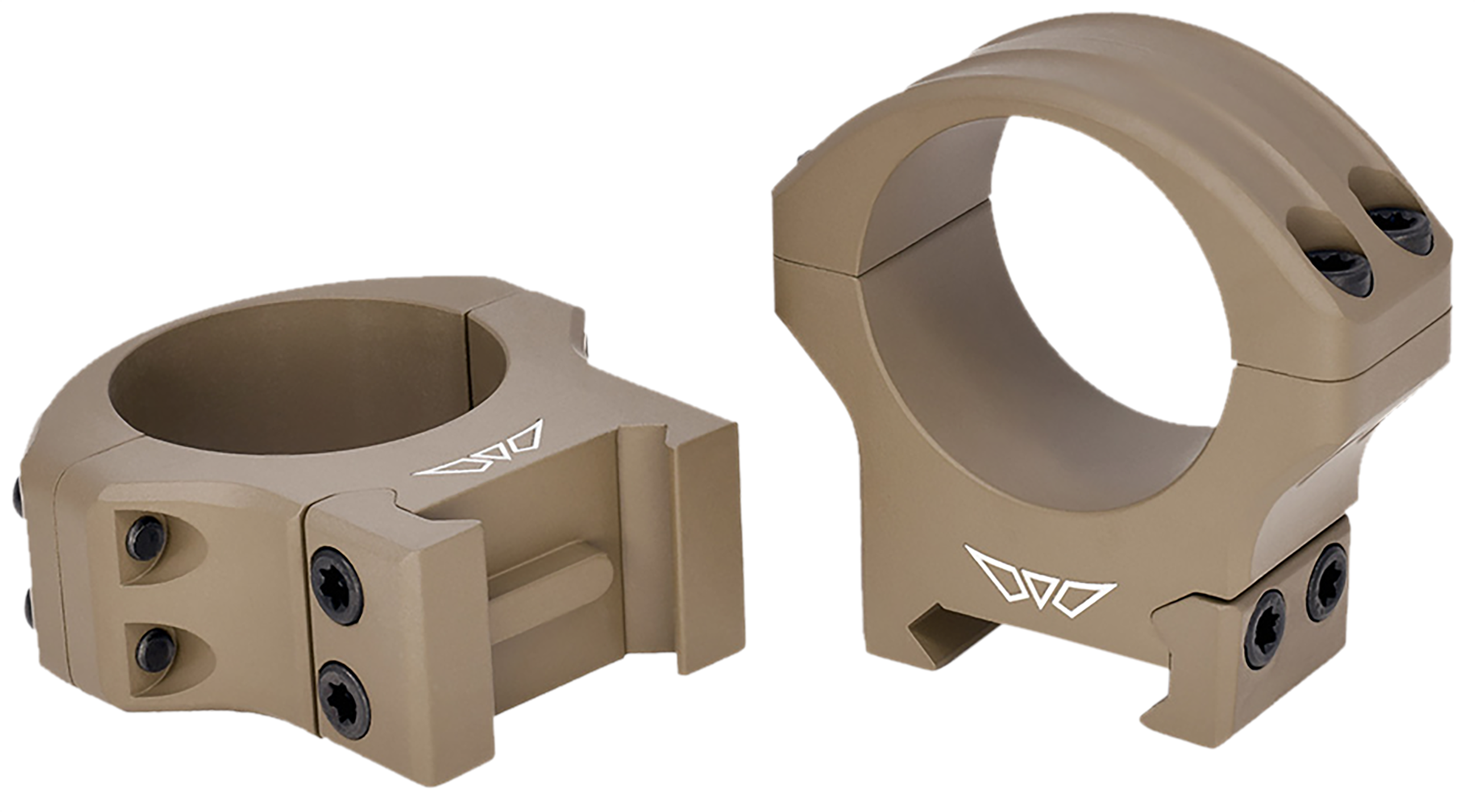Warne HyperLite 1" Low Rings - Dark Earth Cerakote - image 4 of 6