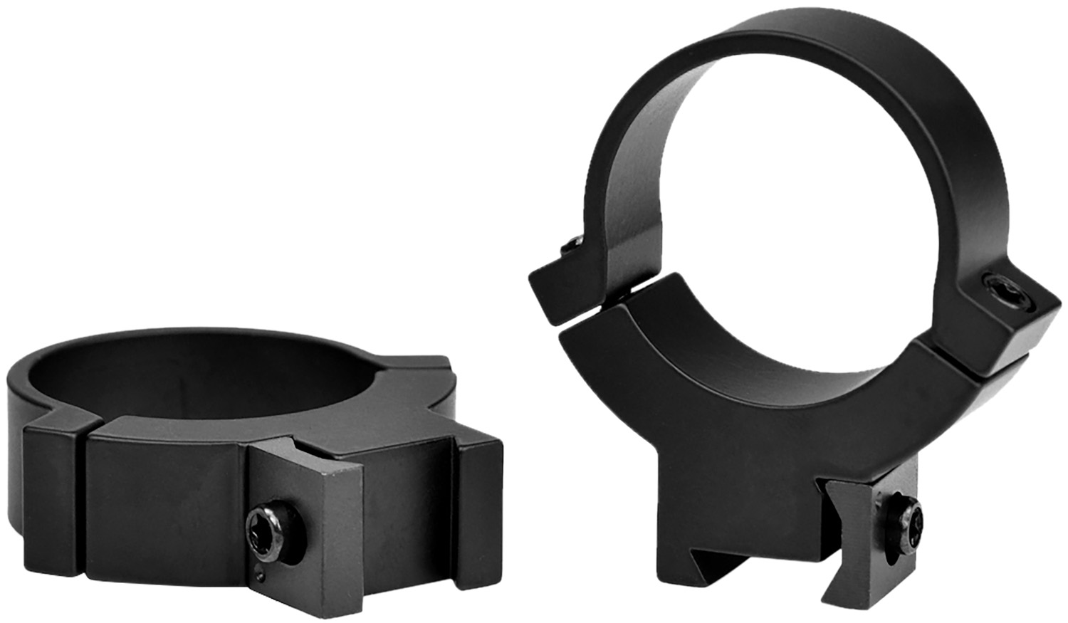 Warne Maxima 732M 30mm High Rimfire Scope Rings - Matte Black