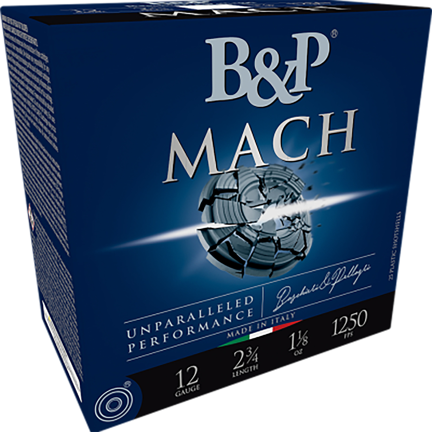 B&p Ammunition 12B78F28 Mach  12Gauge 2.75" 7/8oz 8Shot 25 Per Box/10 Case