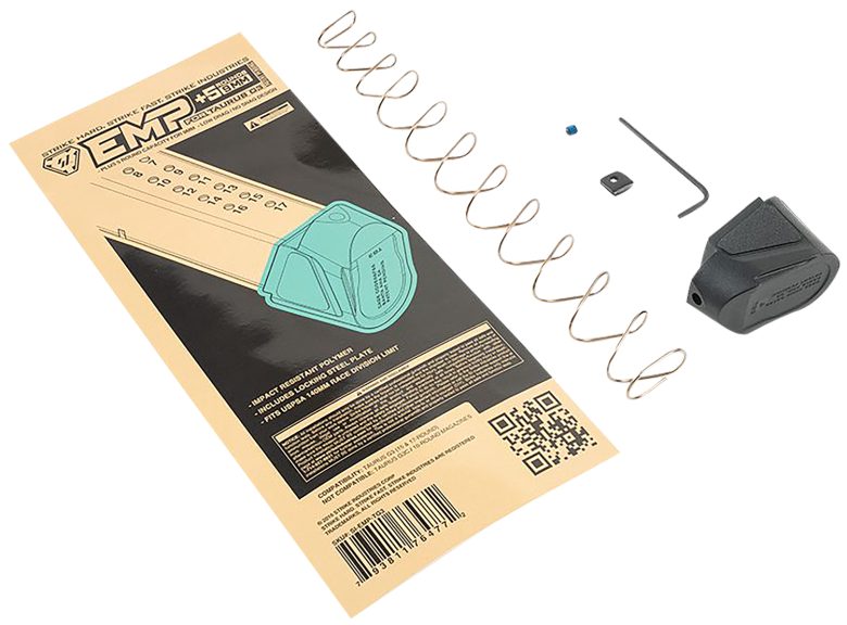 Strike Industries EMPTG3 Enhanced Magazine Plate  Extended +5rd 9mm Luger Black Polymer for Taurus G3