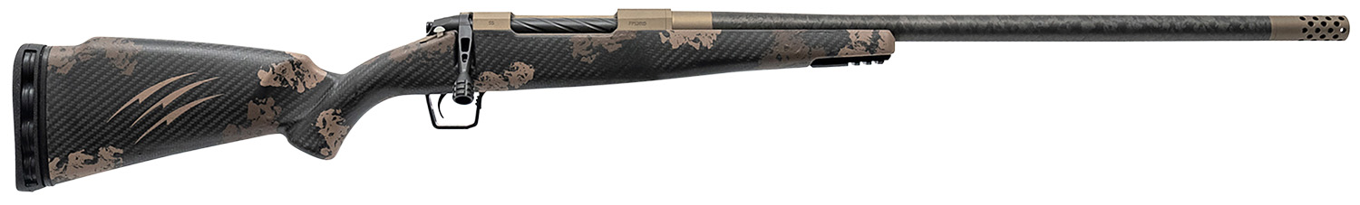 Fierce Firearms ROG7PRC24BRS Carbon Rogue Full Size 7mm PRC 3+1 24" Hand Lapped/Match Grade Threaded Barrel, Smoked Bronze Cerakote Steel Receiver, Sonora Ambush Camo Fierce Rogue Carbon Fiber Stock