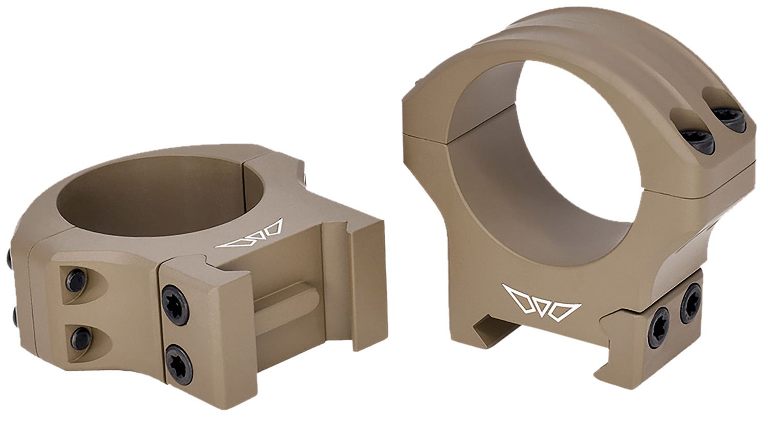 Warne HyperLite 1" Low Rings - Dark Earth Cerakote - image 3 of 6