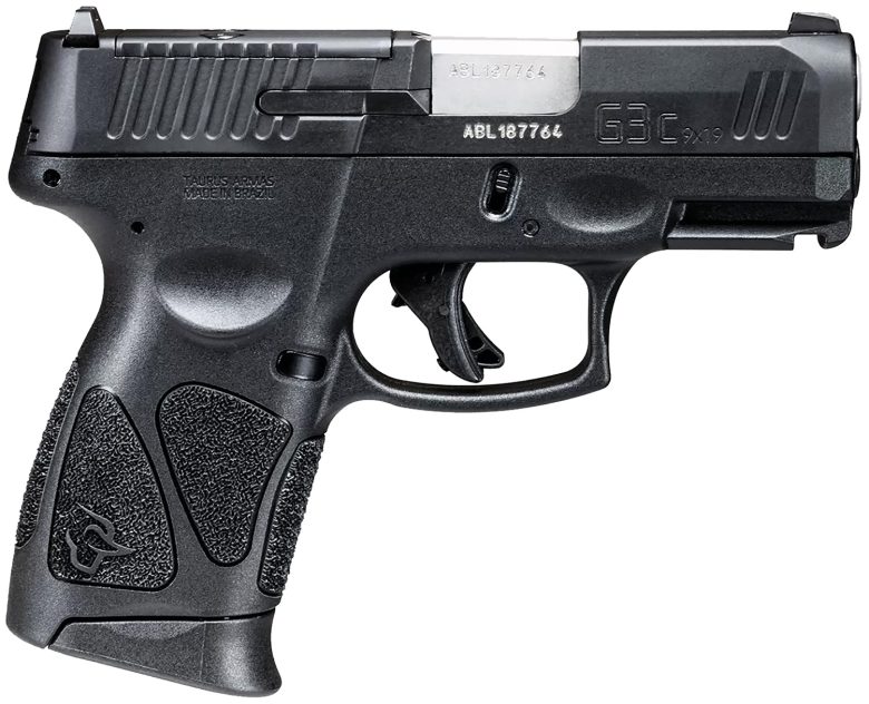Taurus 1G3CP93110 G3C 9mm Luger 10+1 3.26" Matte Stainless Steel Barrel, Matte Black Tenifer Optic Cut/Serrated Slide, Black Polymer Frame w/Picatinny Rail, Black Polymer Grips
