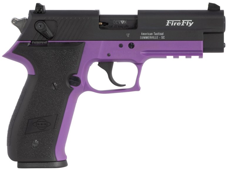 GSG FireFly 22LR Pistol 4" Barrel Purple Frame Black Slide 10+1 Capacity