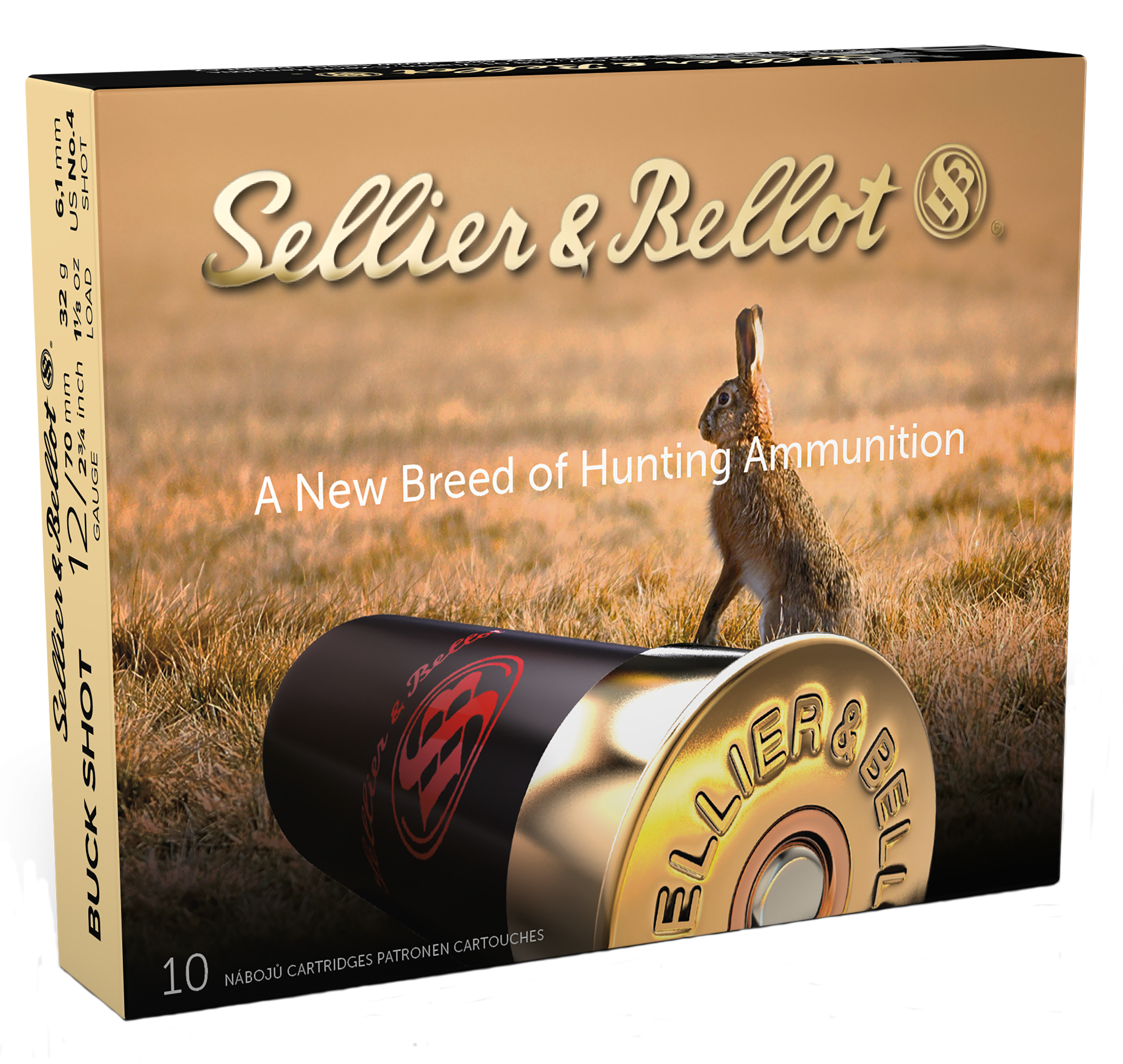 Sellier & Bellot Shotshell 12 Gauge 2.75" #4 Buck - image 4 of 5
