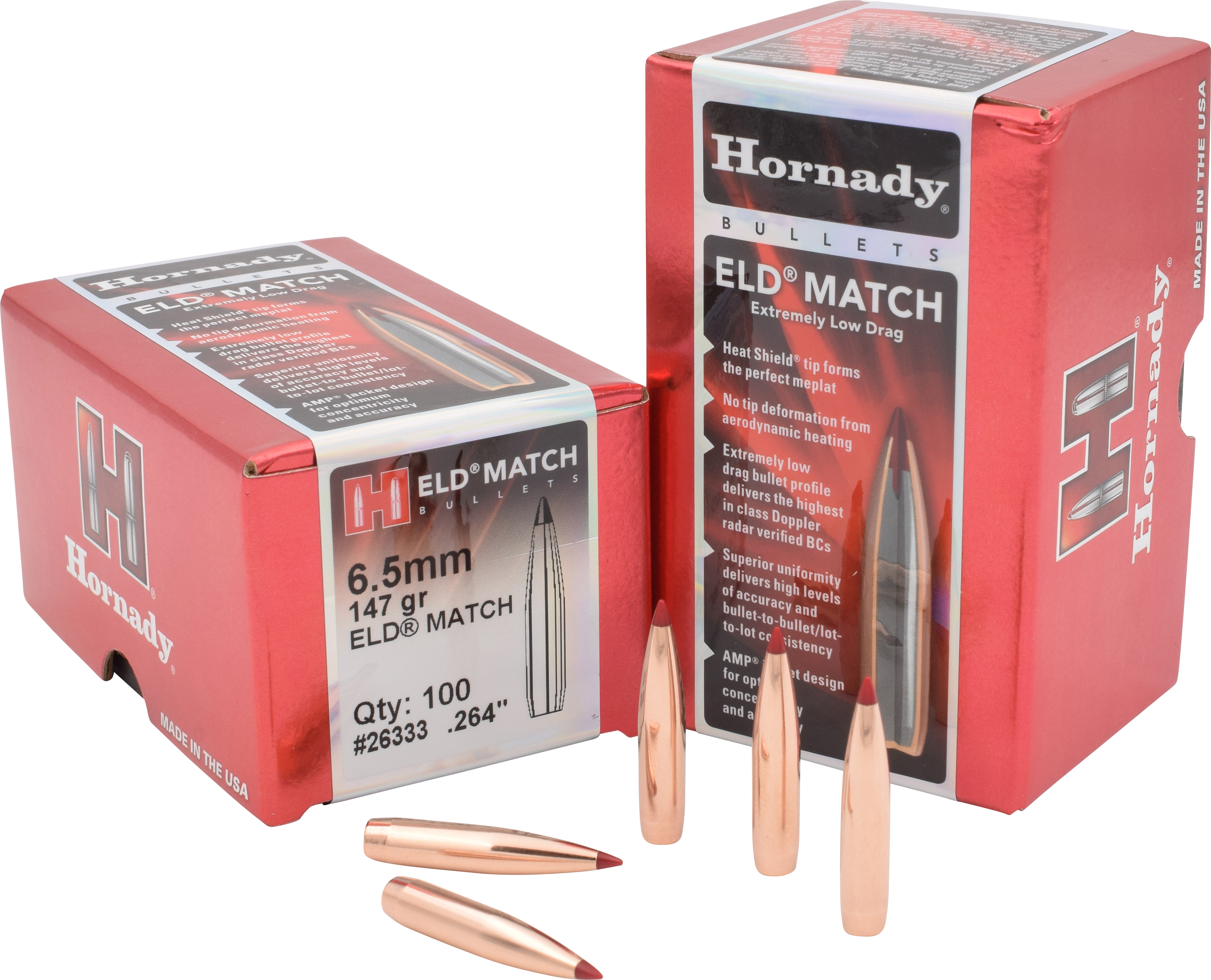 Hornady 6.5MM .264 147 GR ELD Match (100 Rounds) - image 4 of 5