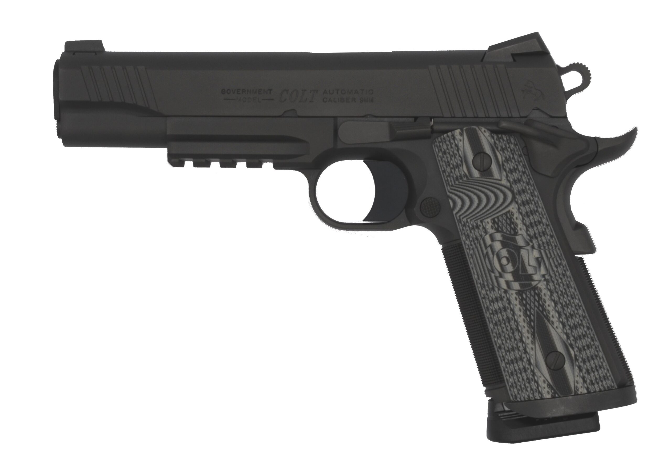 Colt CCU Black & Grey Government 9mm 5" National Match Barrel