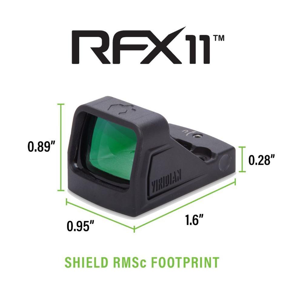 Viridian RFX11 Micro Green Dot Reflex Sight - 3 MOA, Flat Dark Earth - image 8 of 8