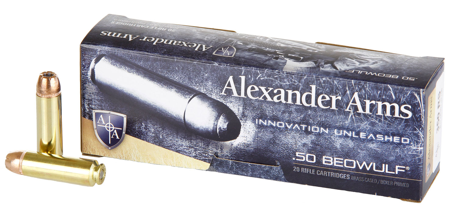 Alexander Arms .50 Beowulf 350gr XTP HP Ammo 20rd Box