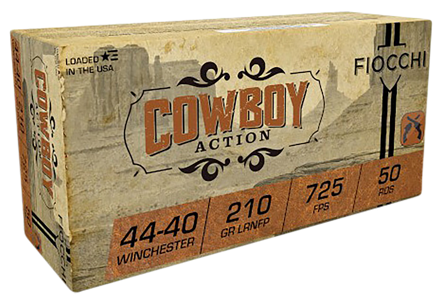 Fiocchi Cowboy Action .44-40 Win 210gr LRNFP Ammo 50rd