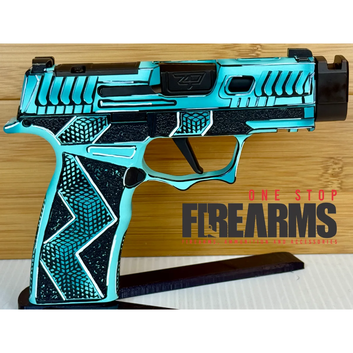 Custom Sig Sauer P365X Komodo Anime Blue Comp 9mm Pistol