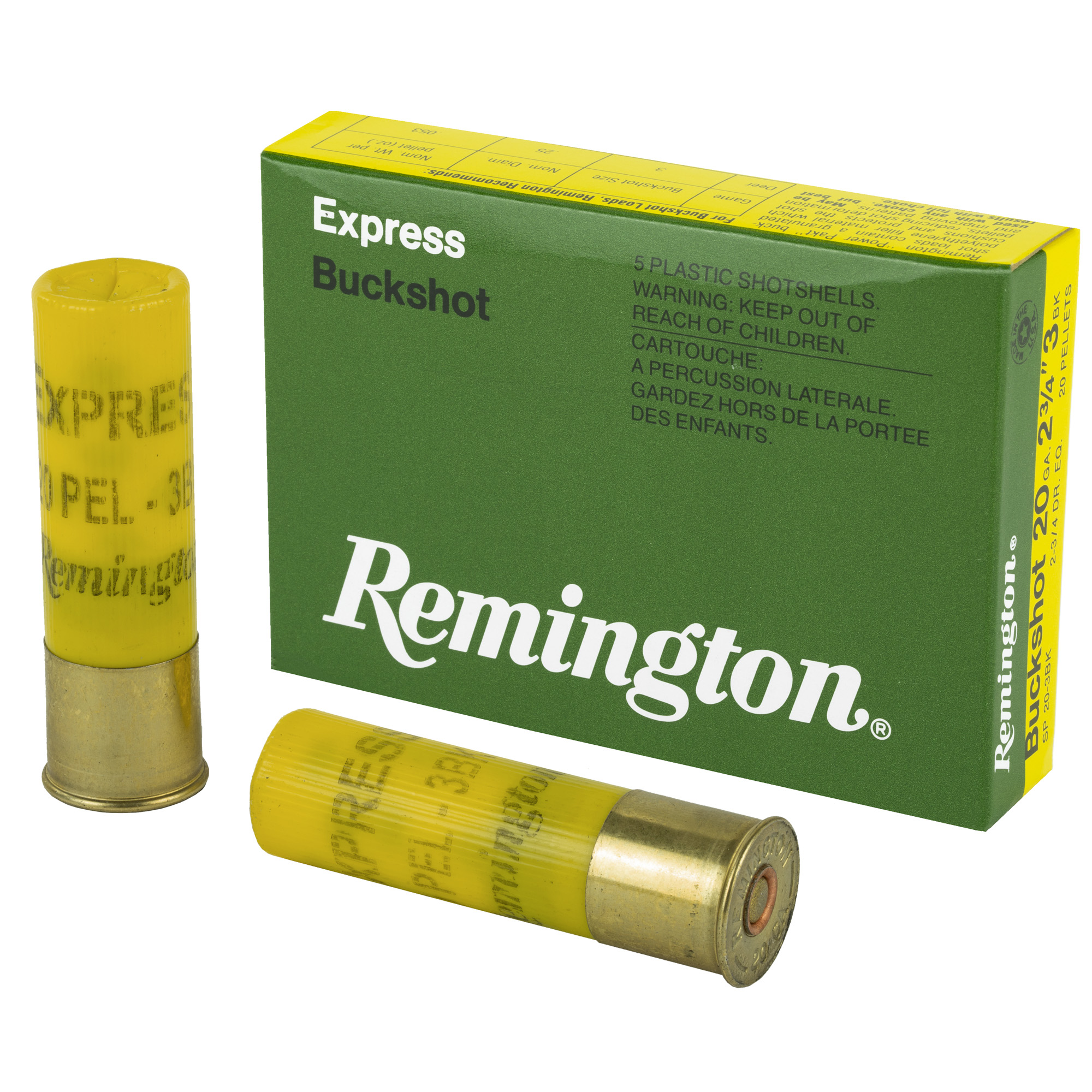 Remington Express 20 Gauge 2 3/4" #3 Buck Buckshot 1220 fps