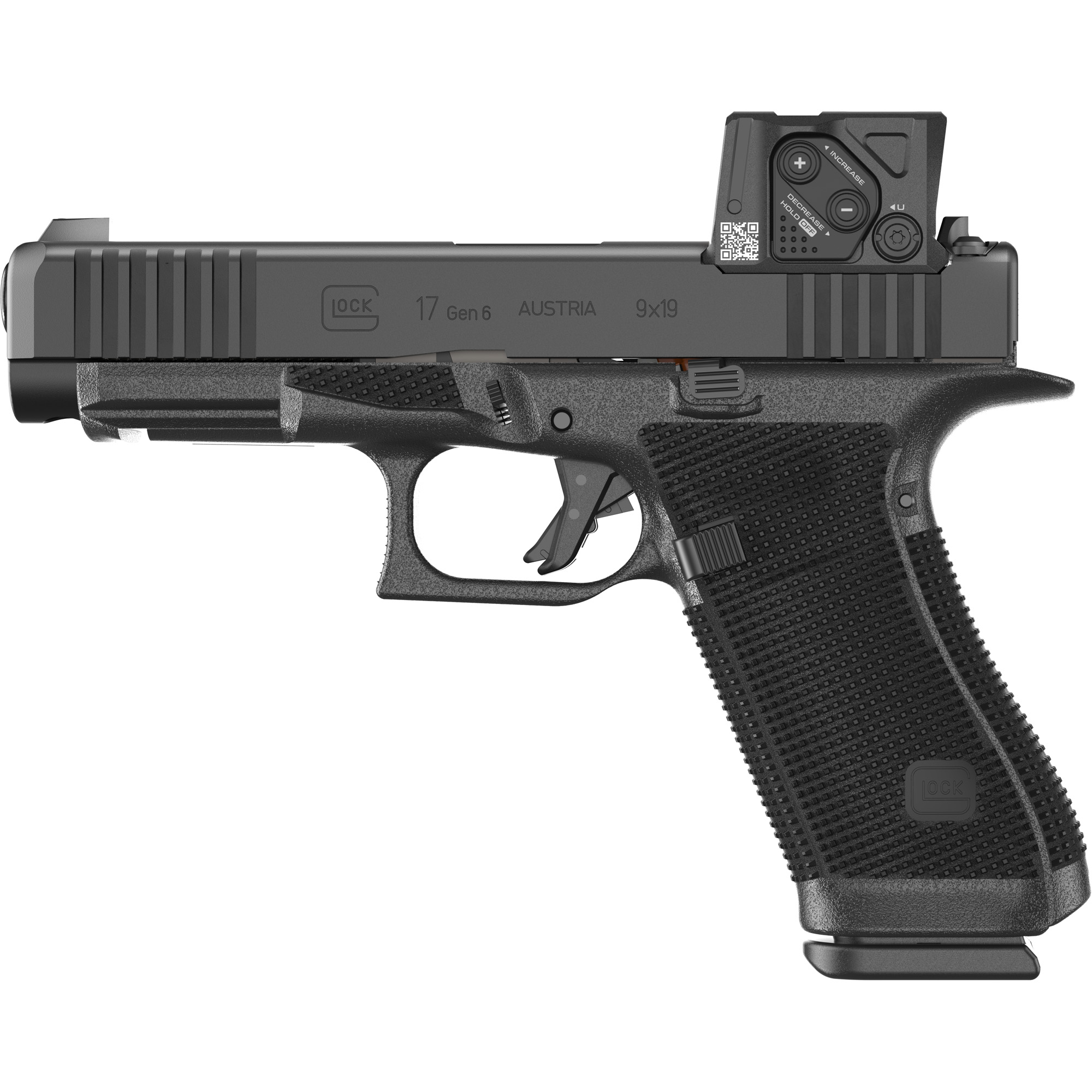 Glock 17 Gen 6 Optic Ready 9mm Luger Pistol with nDLC Finish