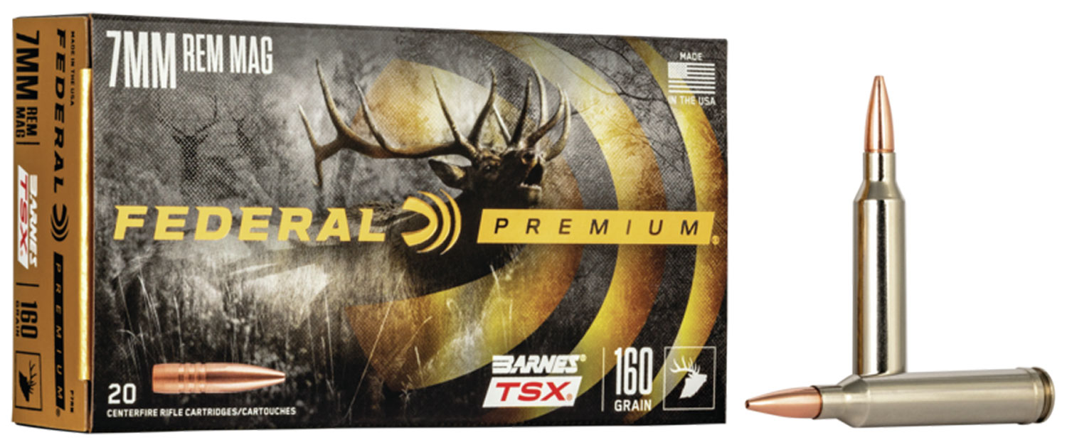 Federal 7mm Rem Mag 160 Grain Barnes TSX