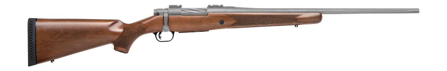 Mossberg Patriot .22-250 Remington Bolt Action Rifle with Walnut Stock