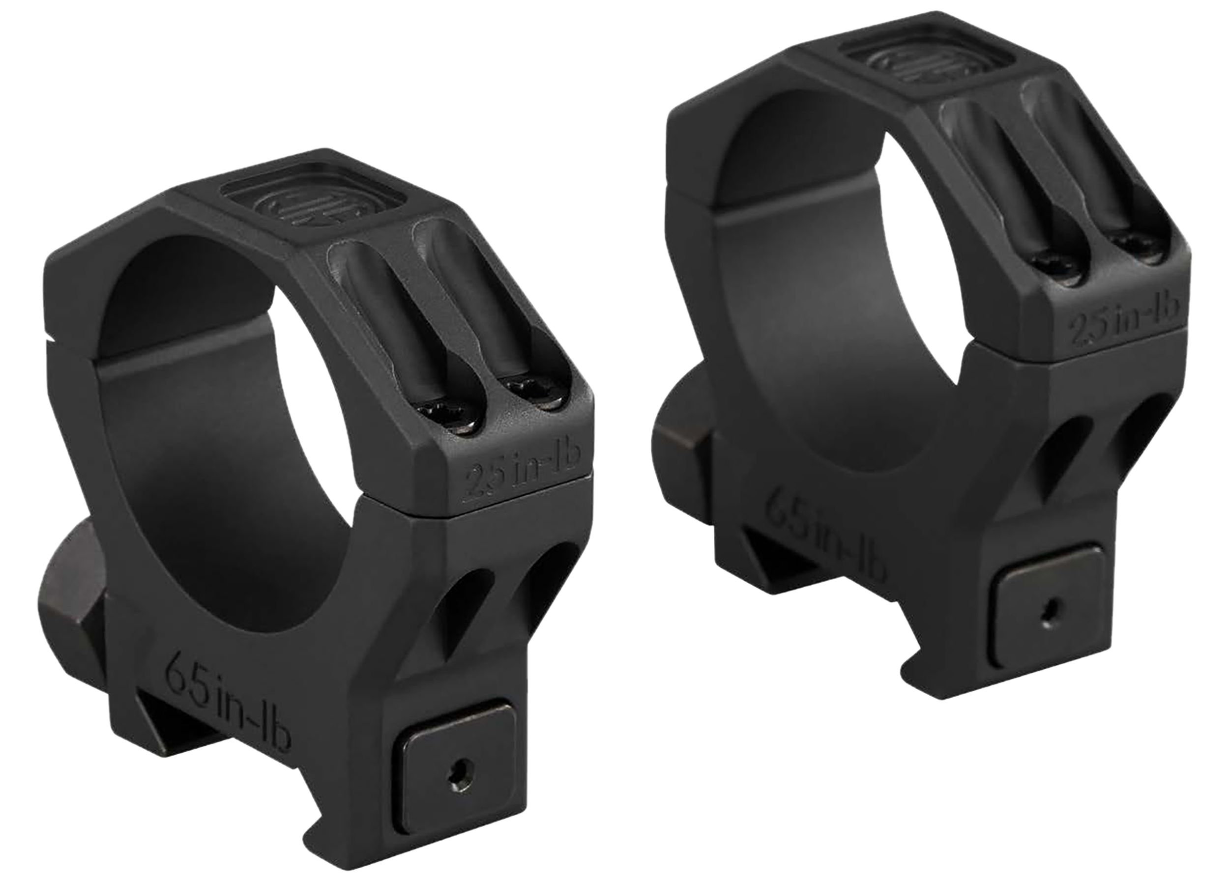 Sig Sauer Alpha 6 30mm Medium Scope Ring Set, .94" Height, Black
