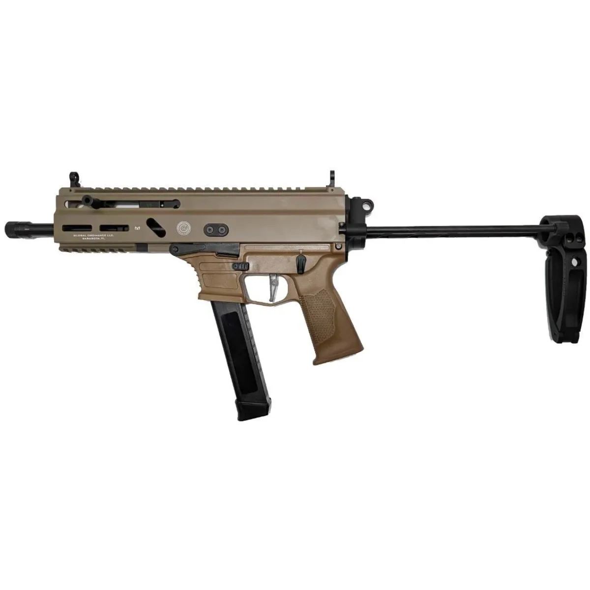 Stribog SP9A3G 9mm FDE 8in Threaded Barrel 30rd PDW Brace Pistol