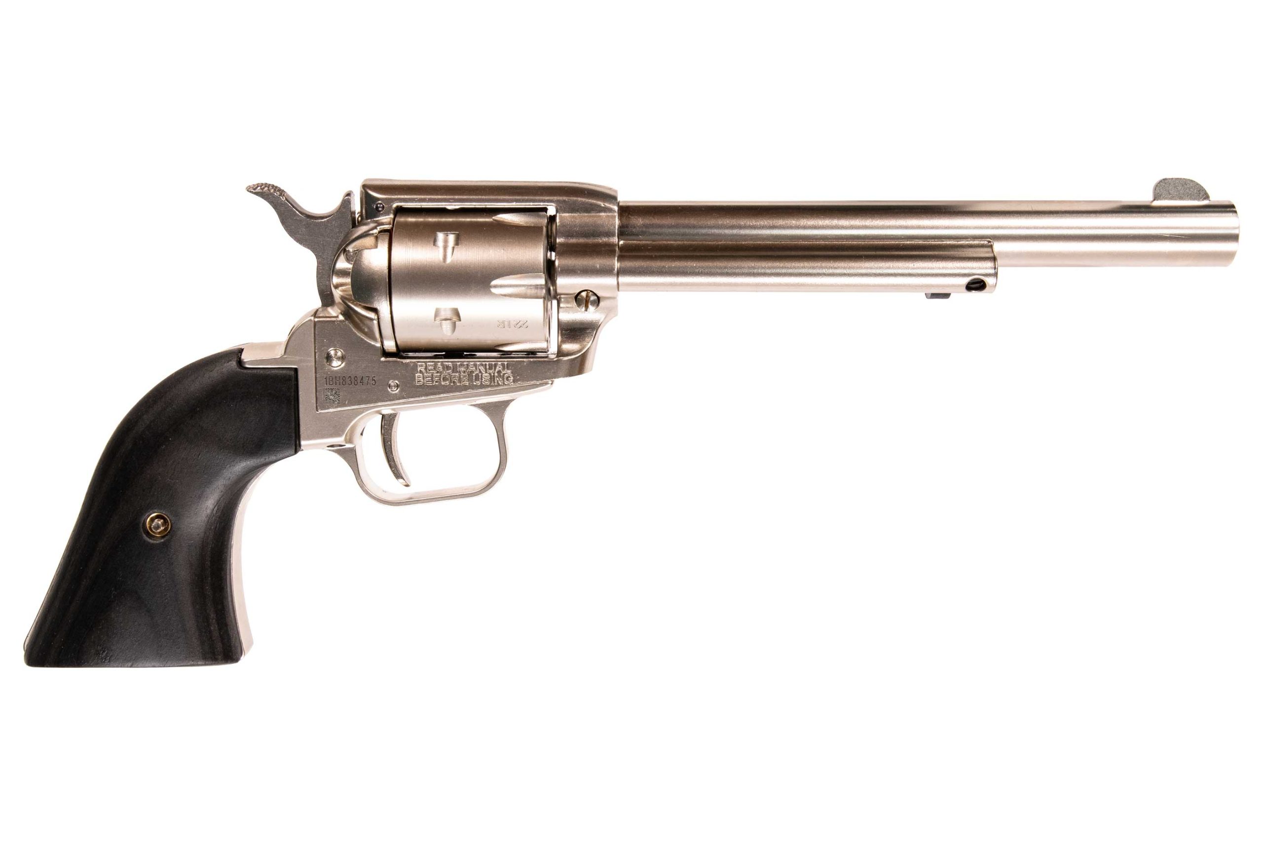 Heritage Rough Rider 22LR Revolver 6.5" Barrel Black with Wood Grips