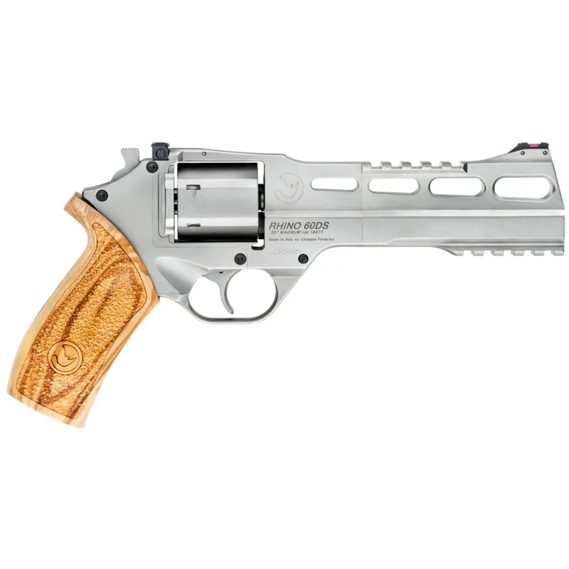 Chiappa Rhino 60DS Nickel 357Mag 6Rd 6" Revolver