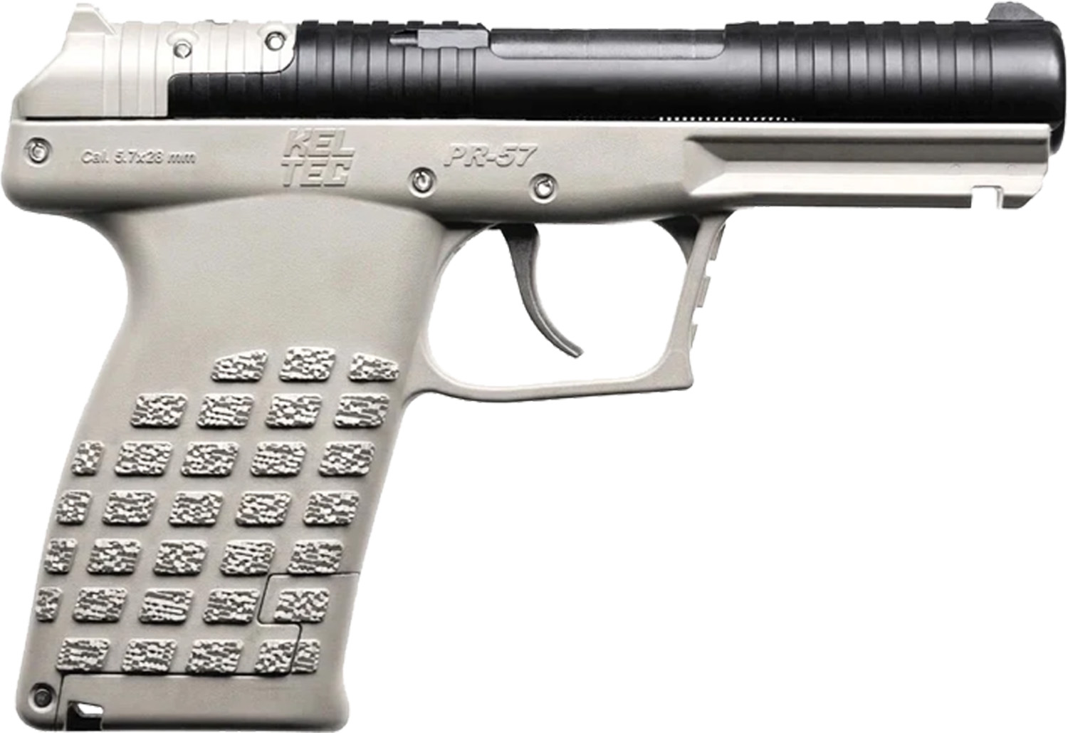 Tactical KEL PR-5.7 Titanium Pistol Featuring High-Capacity 5.7x28 20-Round Clip