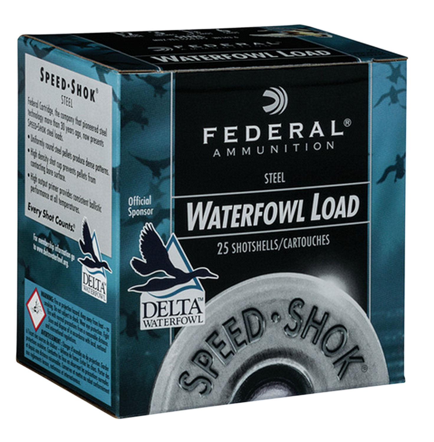 Federal Speed-Shok 12GA 2.75" 1 1/8oz #2 Shot 25rd Box