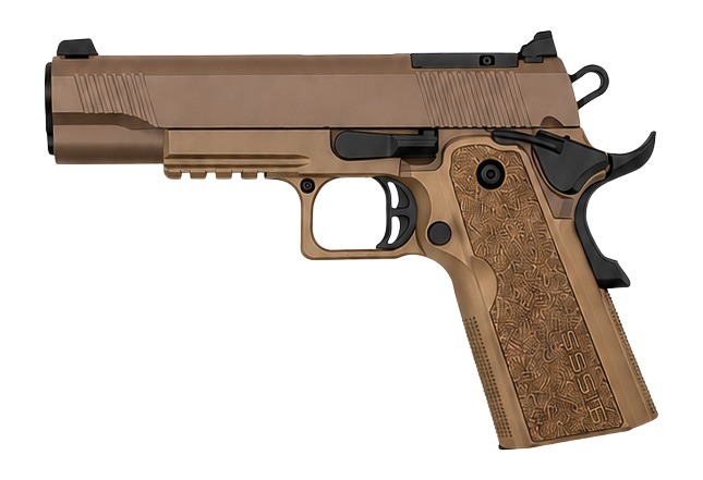 Tisas USA 1911 Duty DS Pistol - 9mm Luger, 5in, 18+1, Coyote Brown Cerakote - image 3 of 6