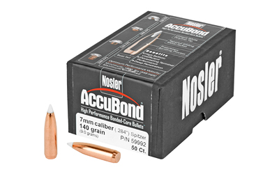 Nosler AccuBond 7mm .284" 140 Grain Spitzer Boat Tail Bullets - 50 Count - image 2 of 6