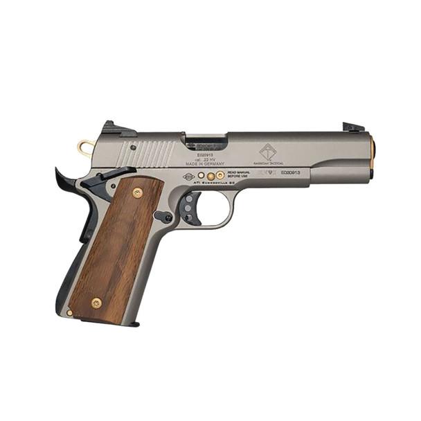 ATI GSG M1911 .22 LR 15th Anniv 5" 10+1 Gold Inlay Wood Grip