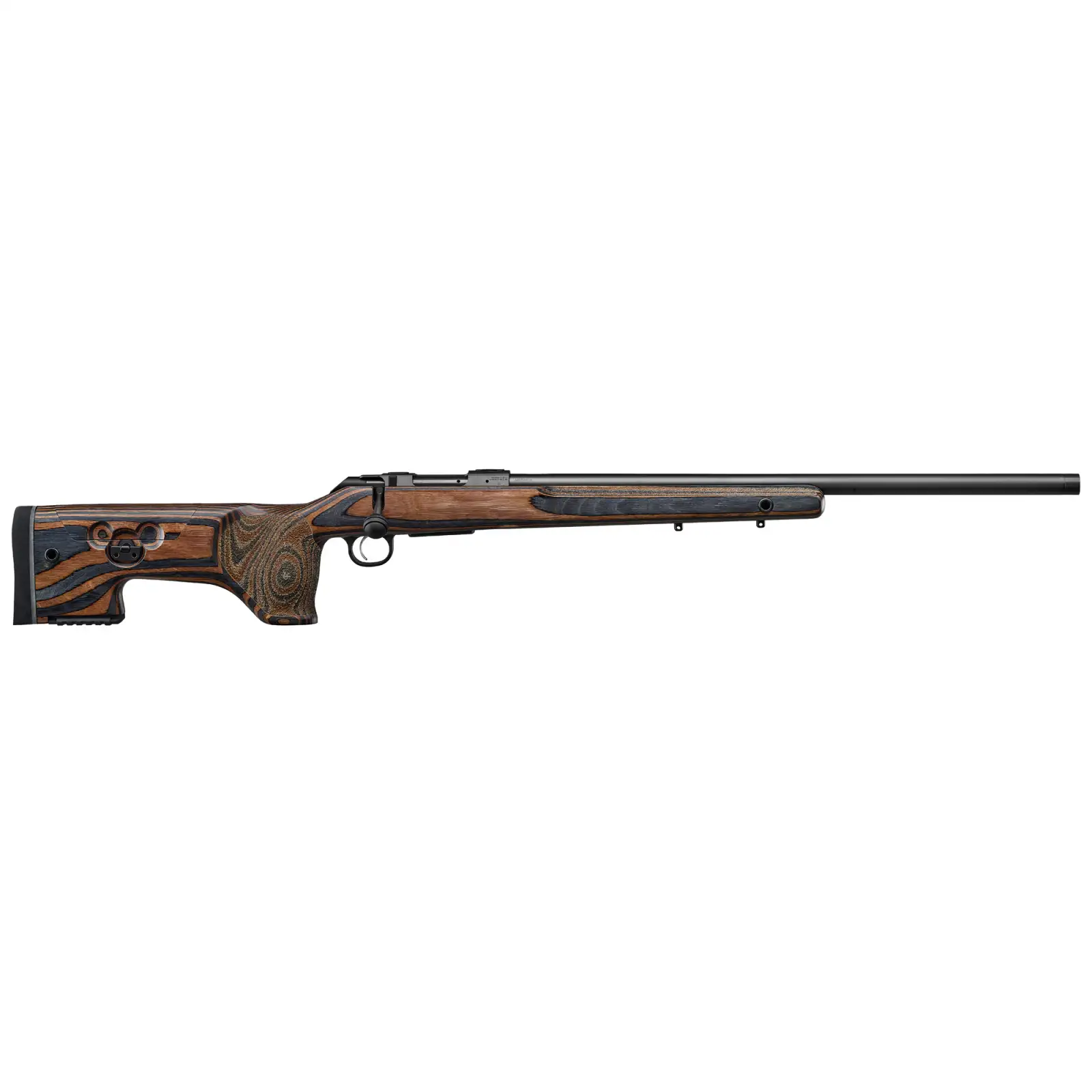 CZ 600 PLUS ST2 RANGE, 6.5 CM, 5 RD, 24IN, 5/8X24, GREY/BROWN LAMINATE STOCK, ADJUSTABLE COMB