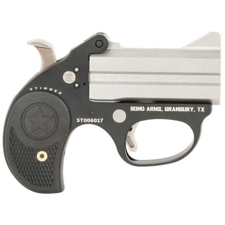 Bond Arms Stinger Black .22 LR Derringer 3" Stainless Barrel