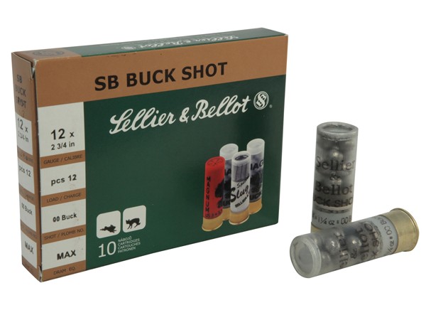 S&B 12GA BK 2 3/4 #00 1 1/4 25