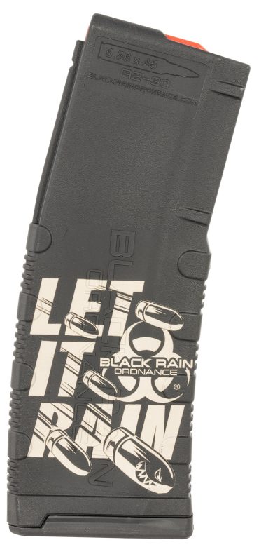 Black Rain 5.56/.223 30rd AR-15 Mag – Let It Rain Engraving