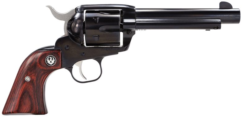 Ruger 5106 Vaquero Medium Frame 357 Mag/38 Special 6rd 5.50" Blued Alloy Steel Barrel, Cylinder & Frame, Hardwood Grip, Transfer Bar Safety, Exposed Hammer