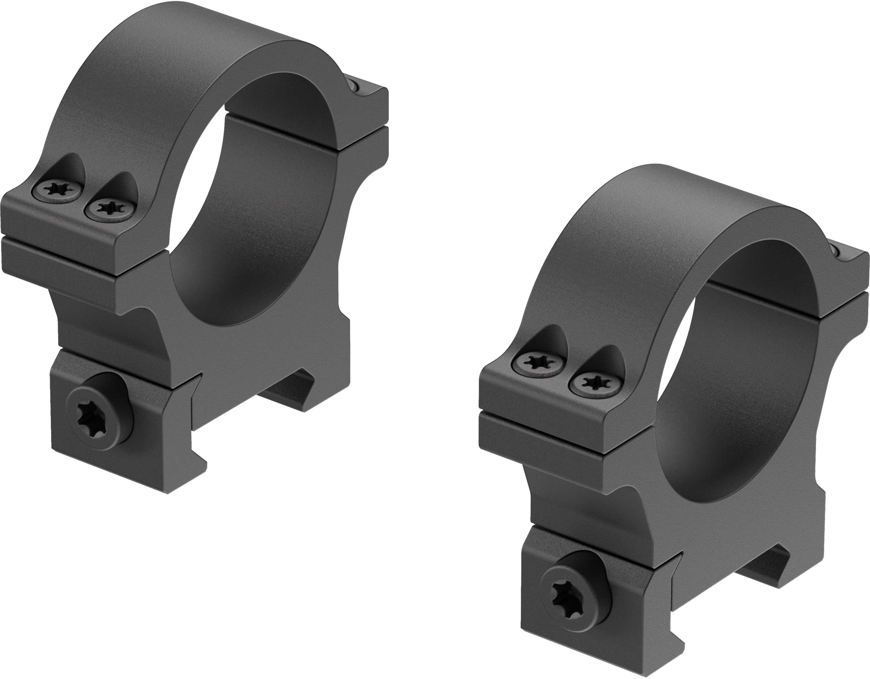 Leupold Open Range Cross-Slot Matte Black 30mm Medium Scope Rings - image 5 of 8
