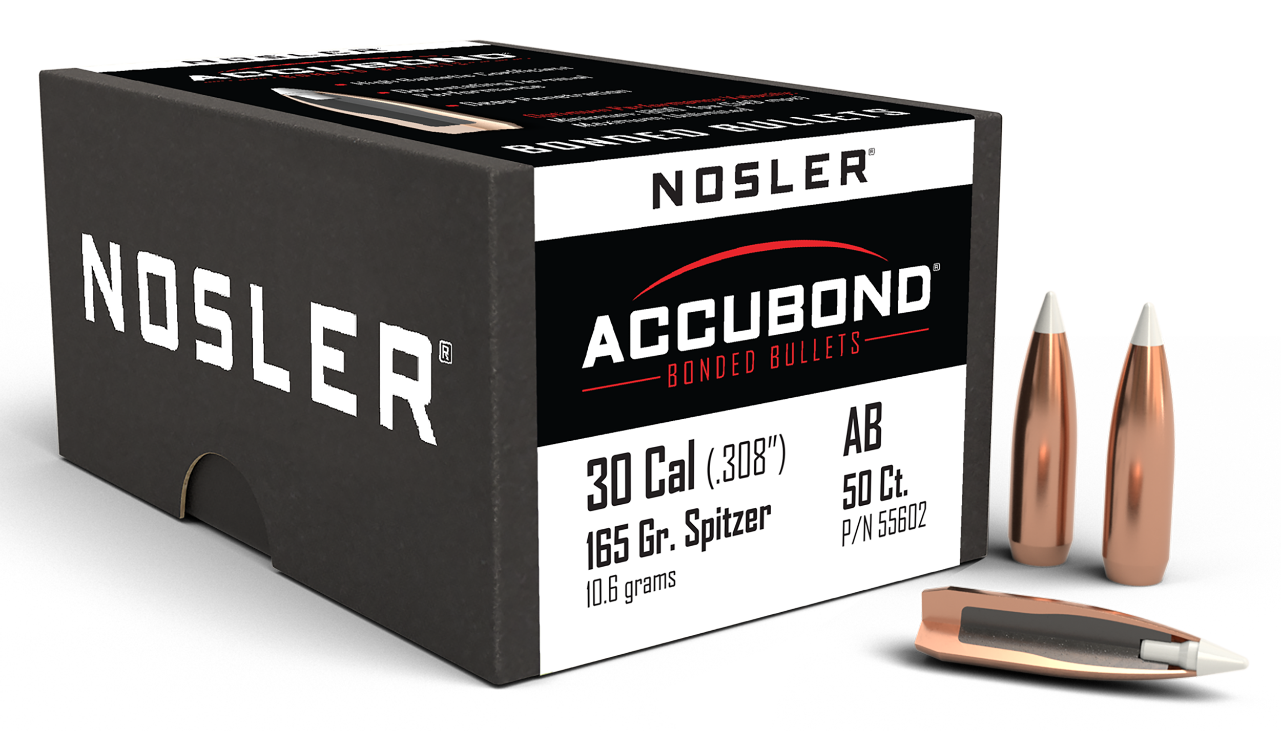 Nosler AccuBond 165 Grain .308 30 Caliber 50 Count - image 4 of 6