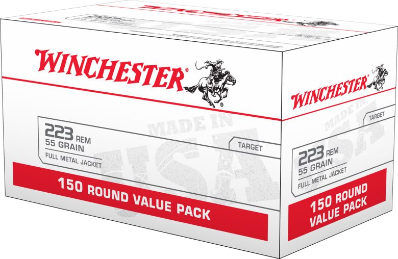Winchester USA .223 Rem 55gr FMJ 150rd Value Pack