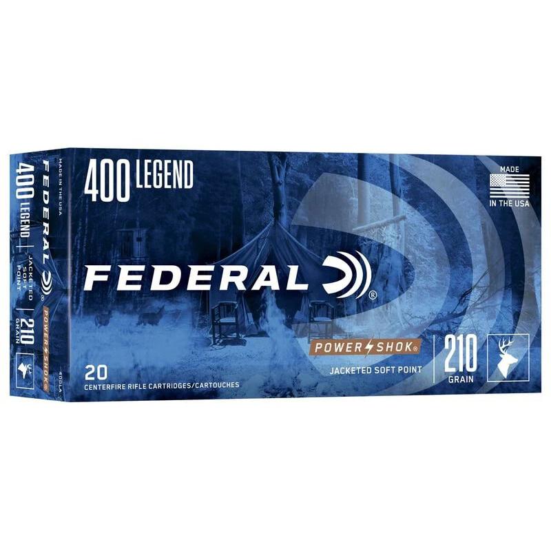 Federal Power-Shok 400 Legend 210gr SP 2250fps Rifle Ammo 20rd