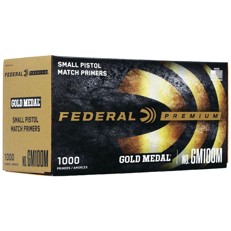 Federal Gold Medal Match Small Pistol Primers 1000-Count