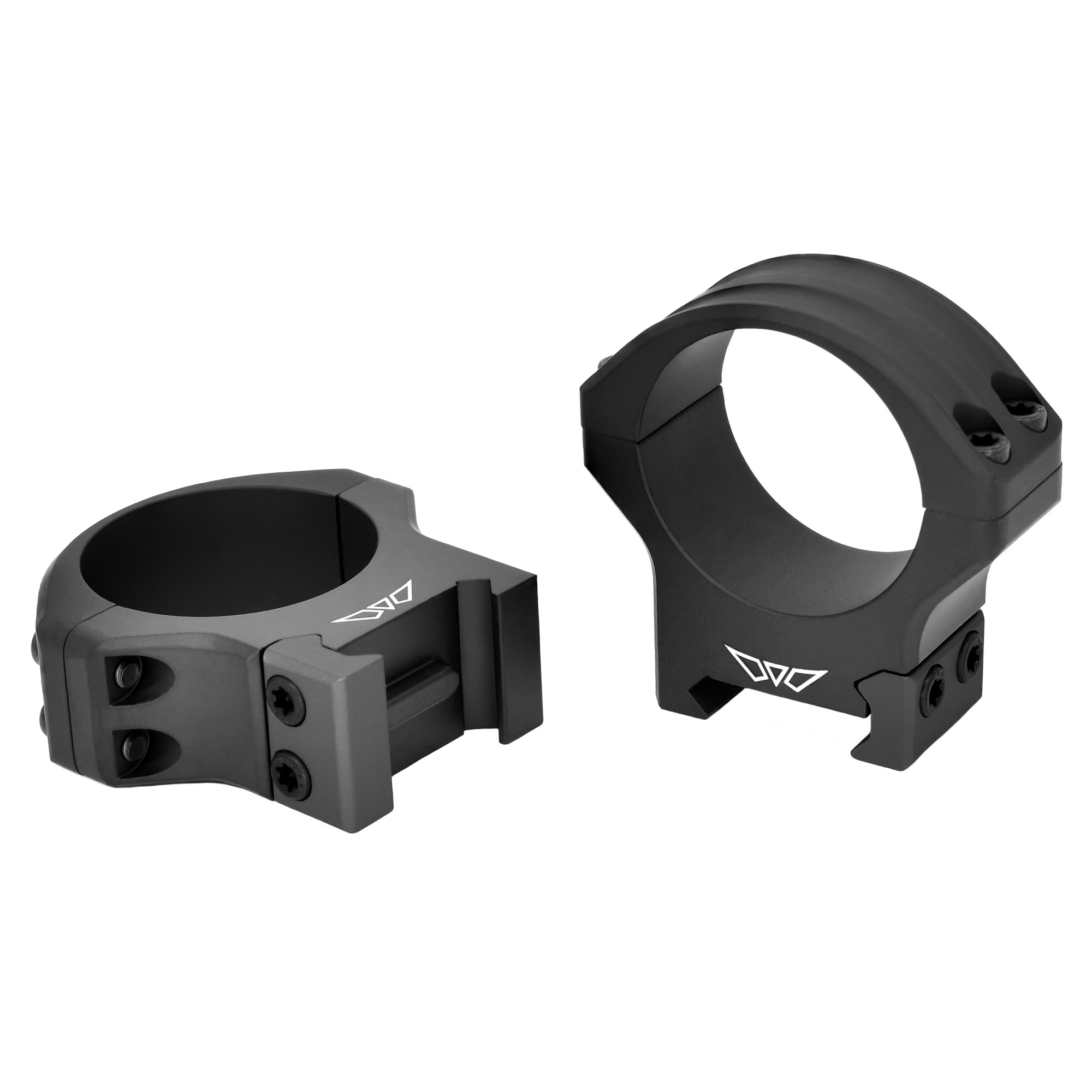 Warne HyperLite 34mm Medium Scope Rings - Matte Black MagnaFusion Alloy
