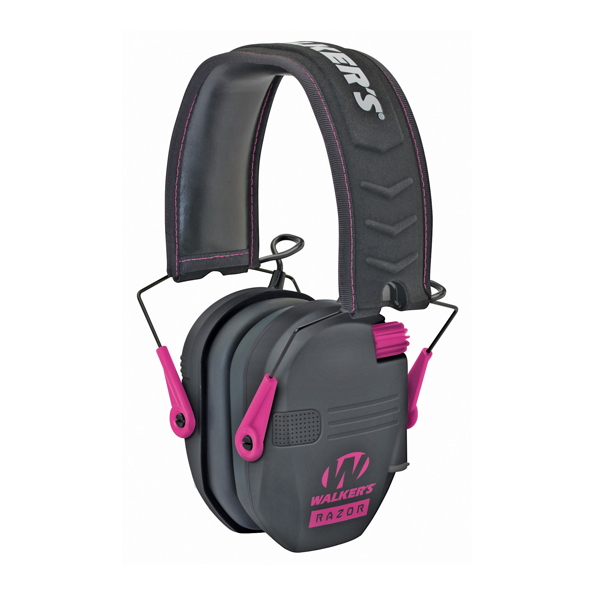 Walker's Razor Slim Electronic Muff Black/Pink Accents