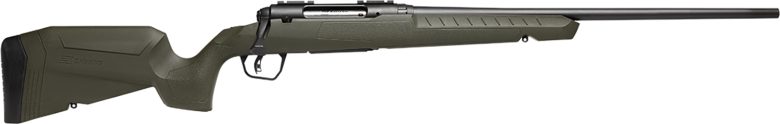 Savage Arms 32040 Axis 2 6.5 Creedmoor 4+1 22" Matte Black Sporter Barrel, Matte Black Drilled & Tapped Steel Receiver, Fixed Green Synthetic Stock, Right Hand