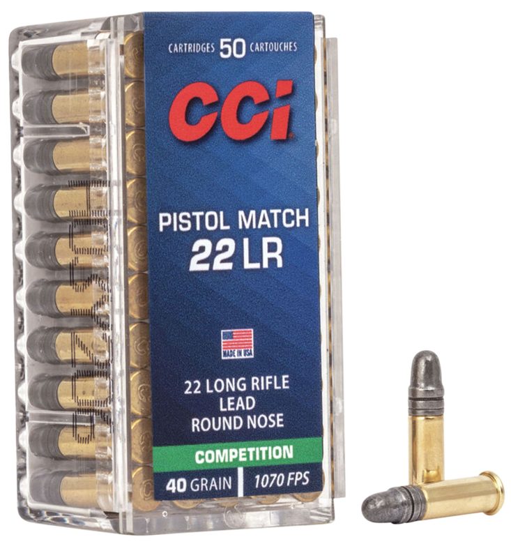 CCI Pistol Match .22 LR 40gr LRN 50rd